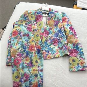 Zara Multicolor Floral Blazer